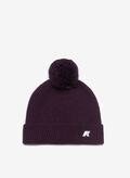 CAPPELLO IN MAGLIA VICIENNE CON PON PON, AZ9 PURPLE, thumb