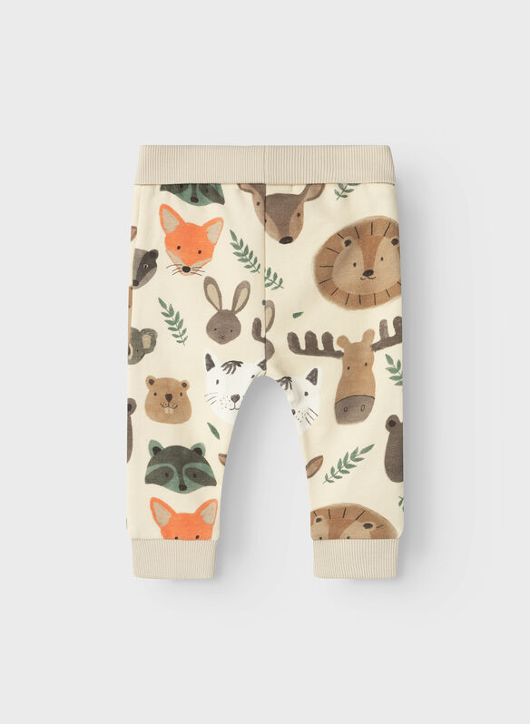 PANTALONE ORVAN STAMPA ANIMAL BIMBO, SUMMER SAND PANNA, medium