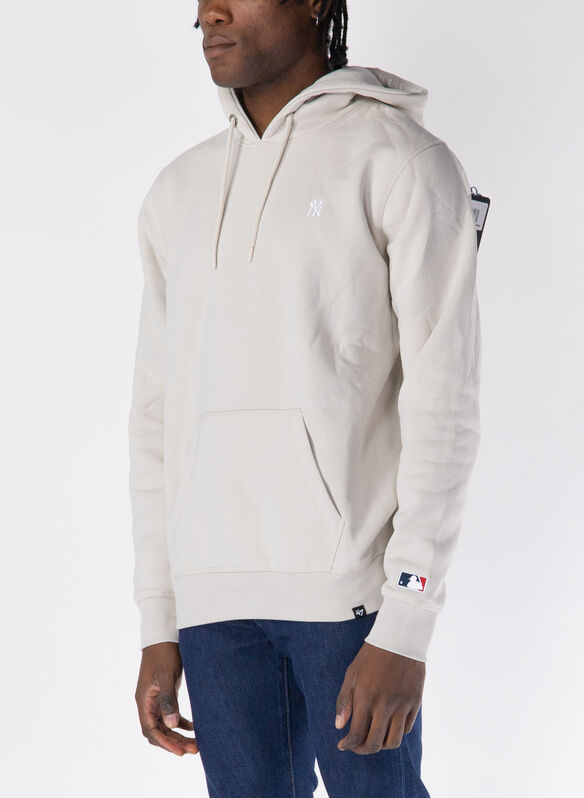 FELPA HOODIE NY MICRO LOGO, PANNA, medium