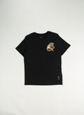 T-SHIRT SHORTSLEEVE HOOPS RAGAZZO, 01 BLK, thumb