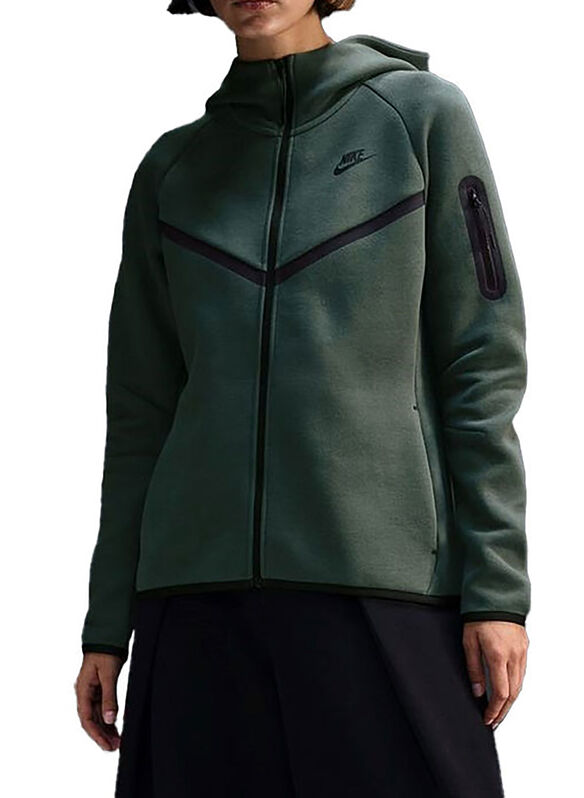 FELPA FULL ZIP TECH FLEECE, 338 VINTAGE GREEN, medium