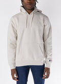 FELPA HOODIE NY MICRO LOGO, PANNA, thumb