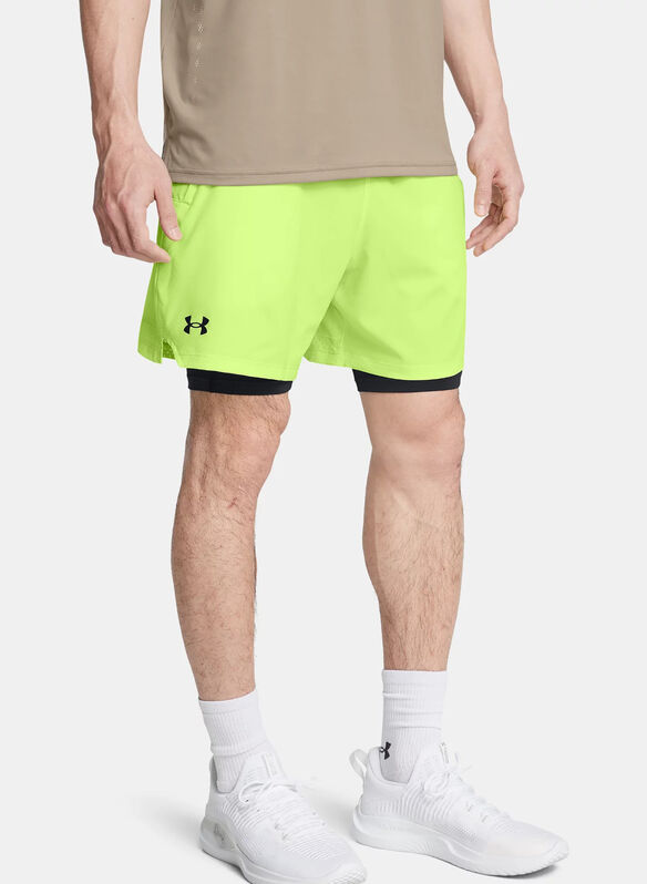 SHORTS VANISH 2 IN 1 WOVEN, 0304 GREENBLK, medium