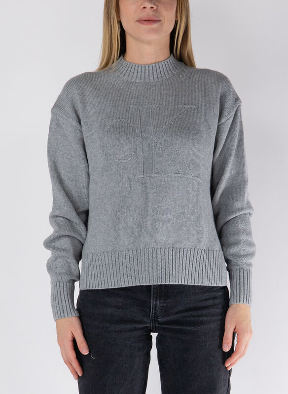 MAGLIONE MONOGRAMMA, P41 GREY, medium