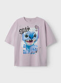 T-SHIRT COSMIC STITCH GRAPHIC RAGAZZA, ORCHID, thumb