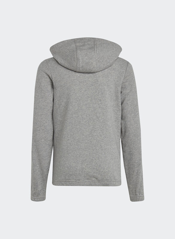 FELPA FULL ZIP CON CAPPUCCIO RAGAZZA, GREY, medium