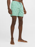 COSTUME BOXER BEACH STAMPA RIGHE, GREEN BEE, thumb