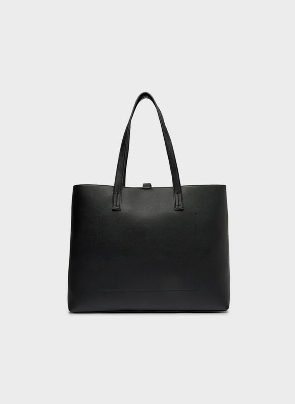 BORSA SHOPPER MONOGRAM, BEH BLK, medium