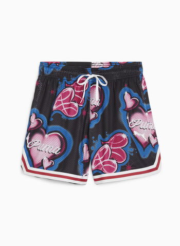 SHORTS GAME LOVE, 01 BLK, small