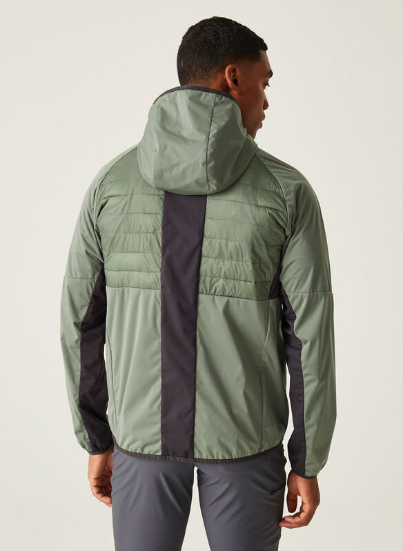 GIACCA FULL ZIP PRO HYBRID, XZR GREENBLK, medium