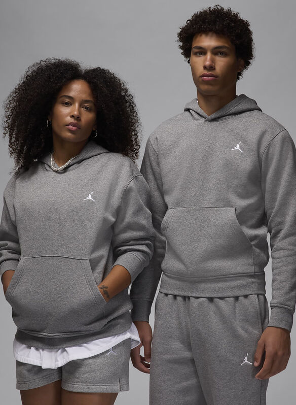 FELPA HOODIE JORDAN BROOKLYN UNISEX, 091 GREY, medium