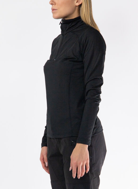 MAGLIA DA SCI 1/2 ZIP, 500 BLK, medium