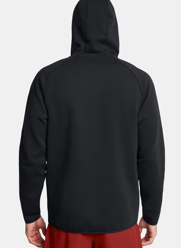 FELPA UA UNSTOPPABLE FLEECE FULL ZIP, 0001 BLK, medium