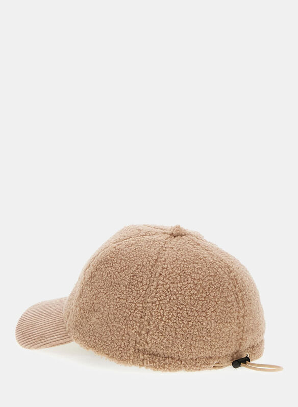 CAPPELLO VISIERA TEDDY, CAM CAMEL, medium