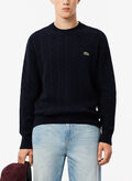 MAGLIONE CON TRECCE, 166 NVY, thumb