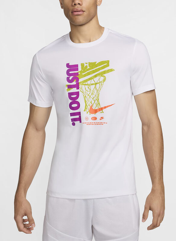 MAGLIA DA BASKET DRI-FIT, 100 WHT, medium