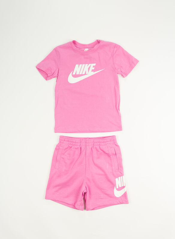 COMPLETINO T-SHIRT + SHORT CLUB TEE BIMBA, AFN PINK, medium