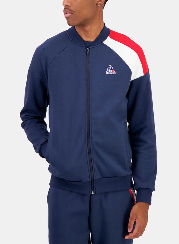 FELPA FULL ZIP TRICOLOR, NVY, medium