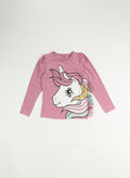 T-SHIRT SILLE LITTLE PONY BAMBINA, MAUVE ORCHID PINK, thumb