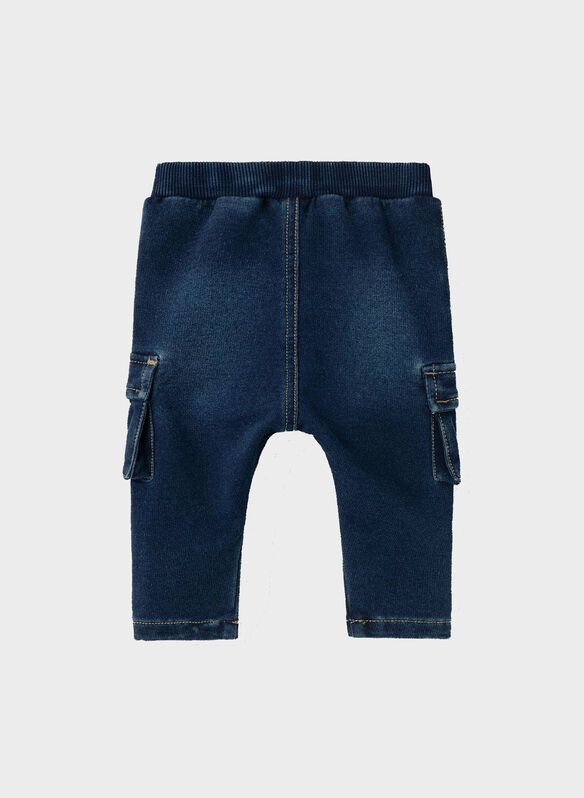 JEANS BEN CARGO BIMBO, DARK BLUE DENIM, medium