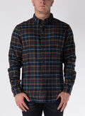 CAMICIA CHECK IN FLANELLA, B68 DARK SAPPHIRE, thumb