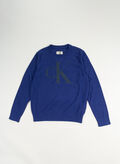 MAGLIONE GIROCOLLO RAGAZZO, C6Z PIGMENT BLUE, thumb