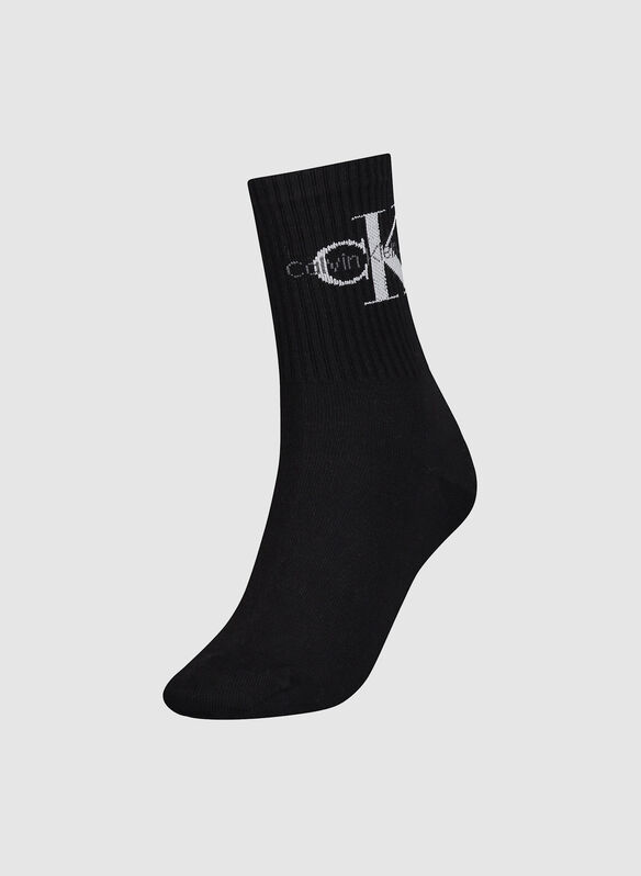 CALZA RIB LOGO, 001 BLK, medium