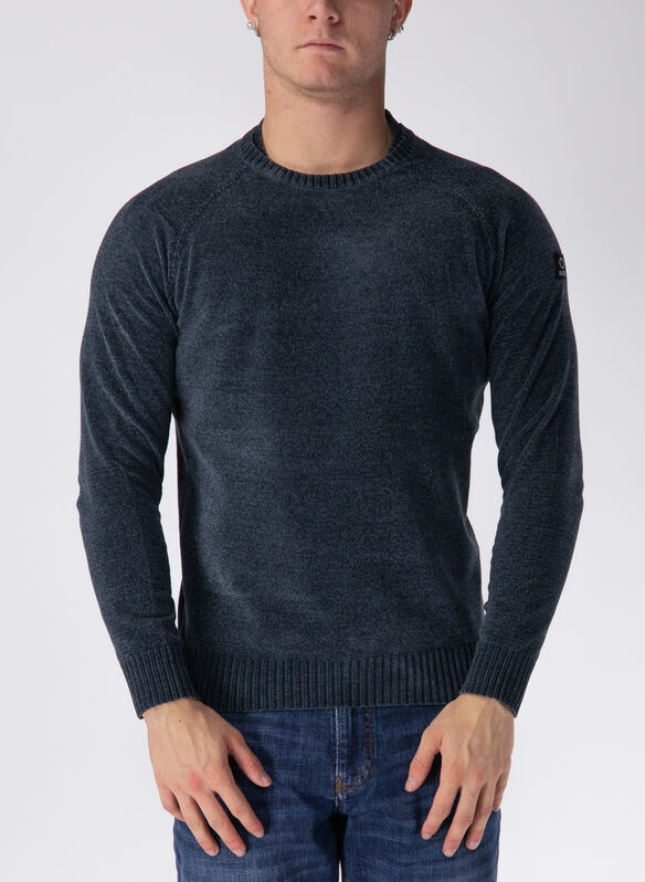 MAGLIONE CARLOS IN CINIGLIA, DARK GREY, medium