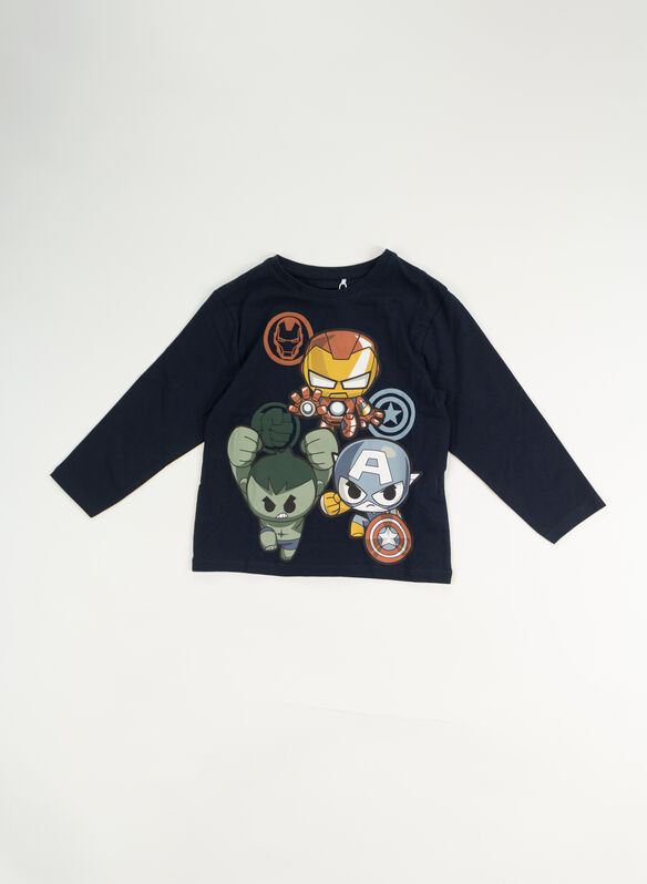 T-SHIRT MARVEL AVENGERS BAMBINO, DARK SAPPHIRE, medium