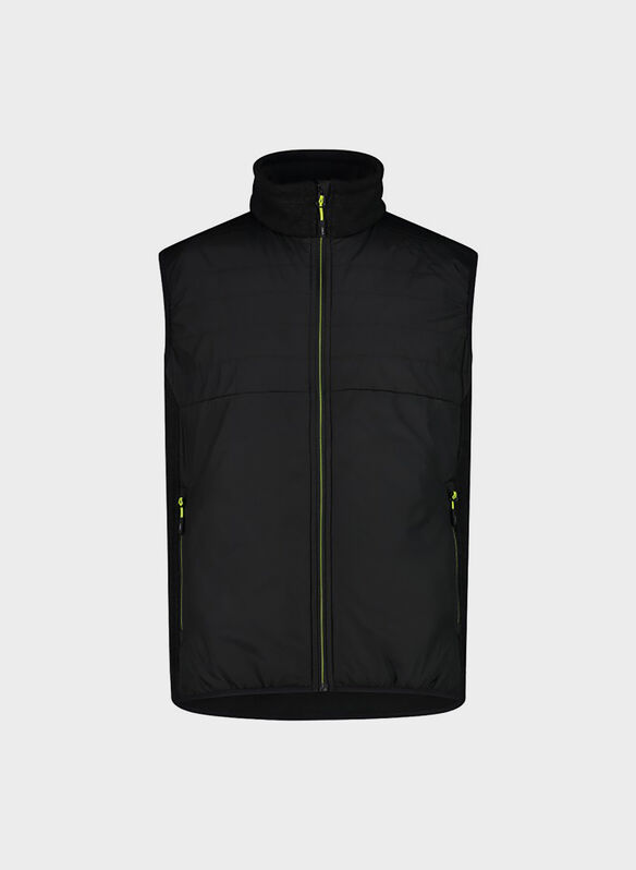 GILET HYBRID KNITED, U901 BLK, medium