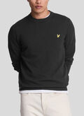 MAGLIONE GIROCOLLO CON LOGO, Z865 BLK, thumb