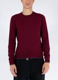 MAGLIONE GIROCOLLO CASHMERE, 1442BORDEAUX, thumb