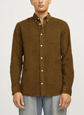 CAMICIA CLASSIC CORD, MONKS ROBE TABACCO, thumb