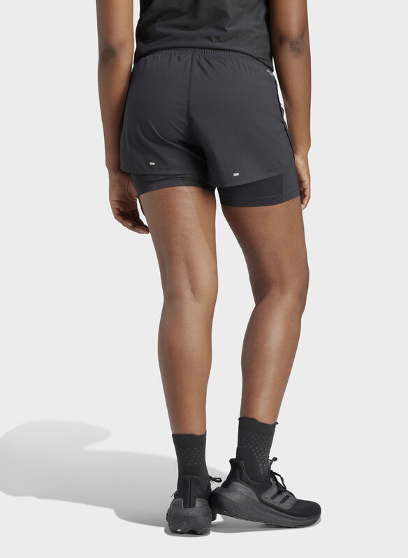 SHORT OWN THE RUN 2IN1, BLK, medium