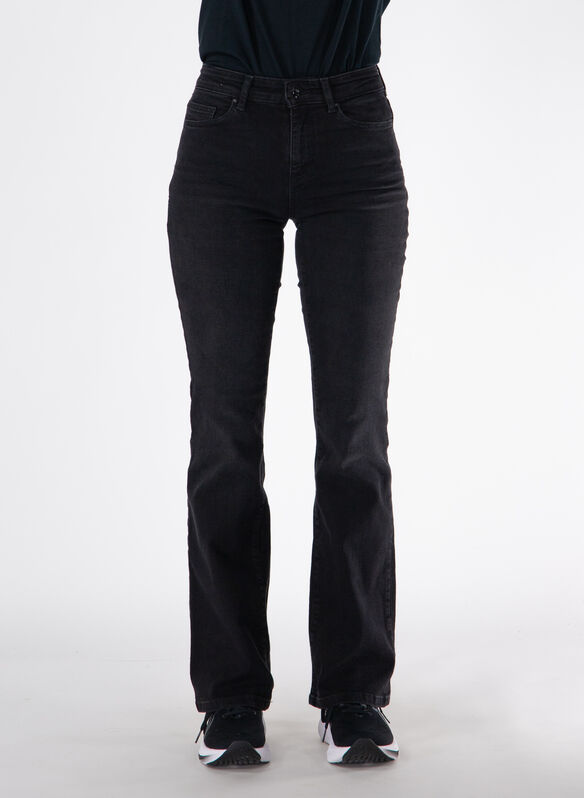 JEANS ANN FLARED, WASHED BLACK, medium