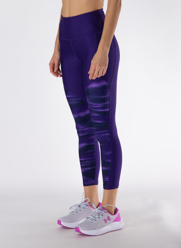 LEGGINGS TECH PRINTED PANEL ANKLE, 0500 PURPLEBLK, medium