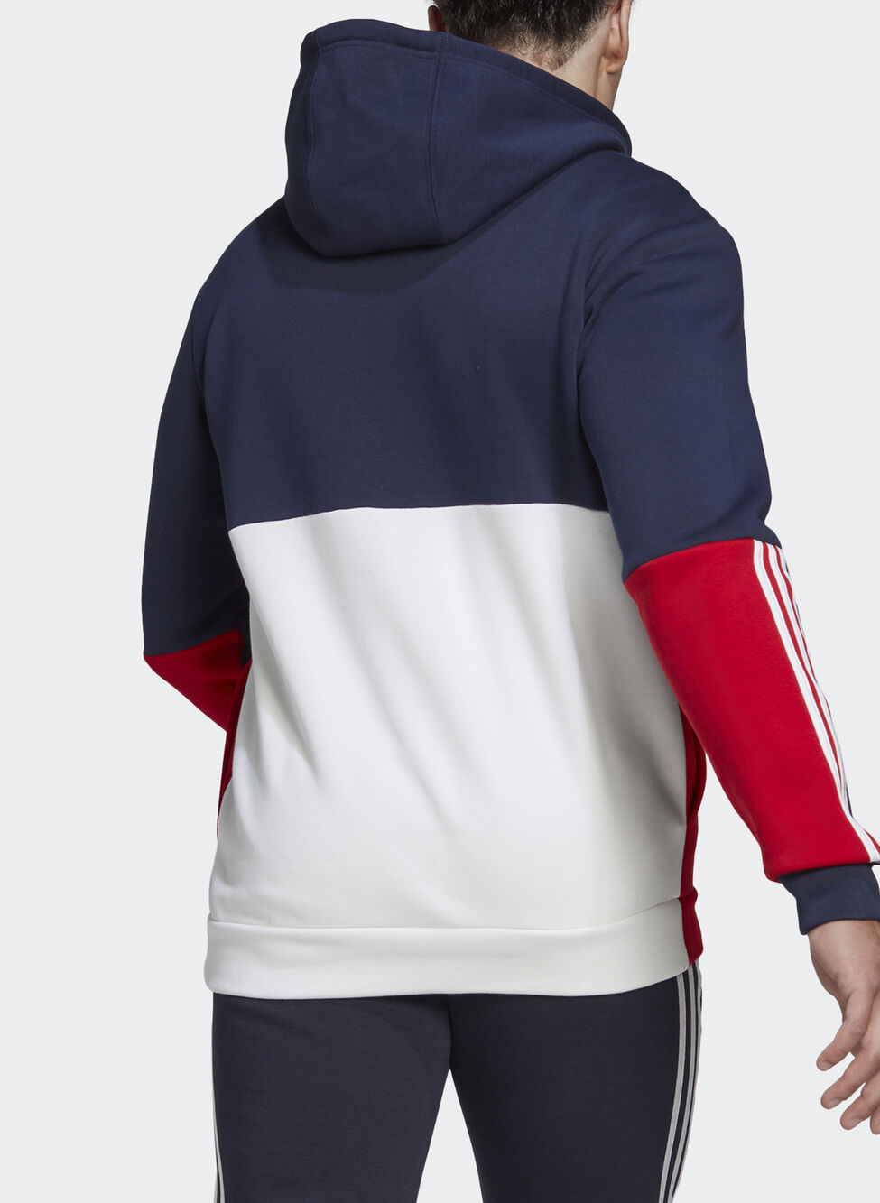 ADIDAS FELPA CON CAPPUCCIO ESSENTIALS COLORBLOCK FLEECE FULL-ZIP BCI, ADIDAS-HK2880-28694