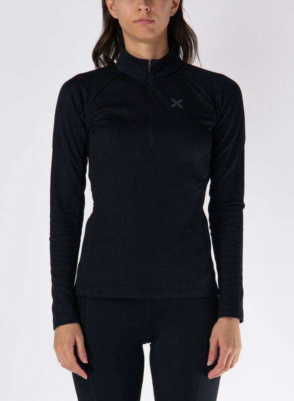 MAGLIA HALF ZIP THERMIC 4, 90 BLK, medium