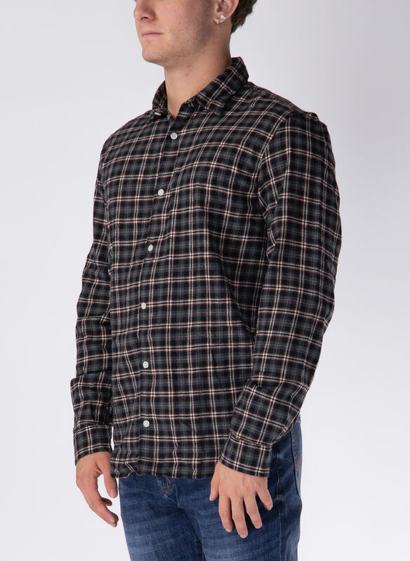 CAMICIA JOSHUA, PAVEMENT BROWN, medium