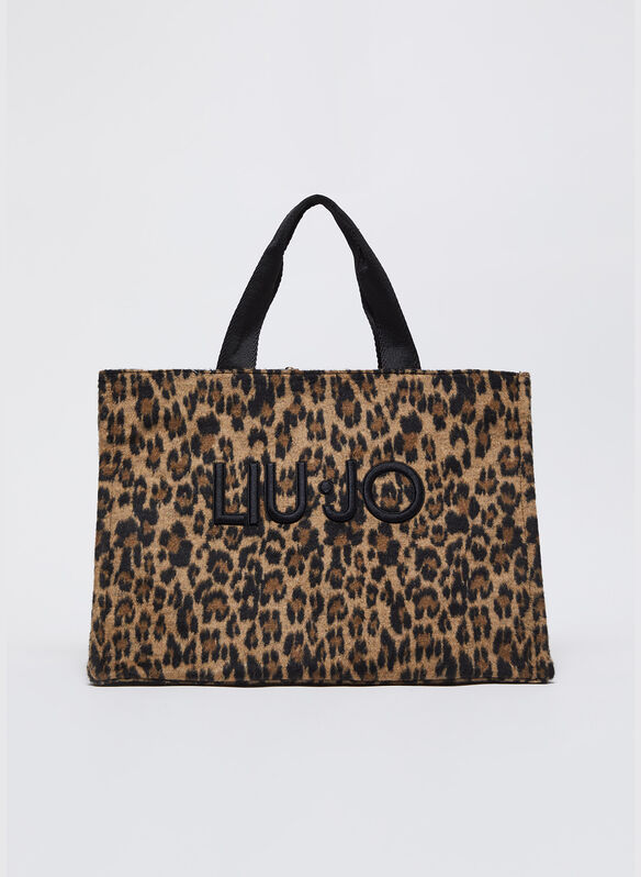 BORSA SHOPPING BAG ANIMALIER, 09B62 ANIMALIER, medium