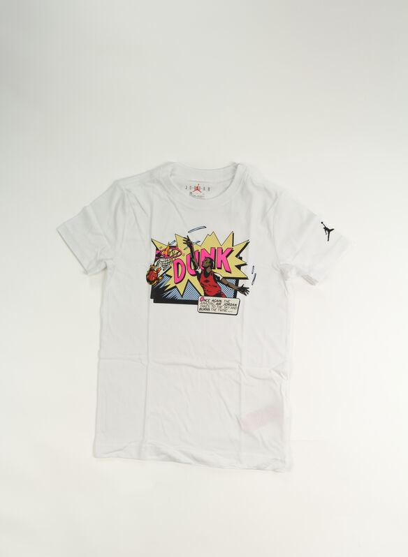 T-SHIRT DUNK COMICS RAGAZZO, 001 WHT, medium