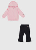 TUTA FULL ZIP INFANT, PS146 PINKBLK, thumb