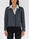 GIACCA BLAZER ONLPOPTRASH-ELISE, DARK GREY MELANGE, thumb