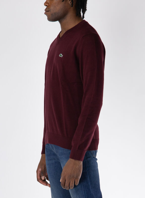 MAGLIONE COLLO A V, BZD BORDEAUX, medium