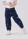 JEANS NOOS BELLA CUORI BAMBINA, DARK BLUE DENIM, thumb