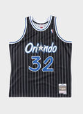 CANOTTA SWINGMAN JERSEY ORLANDO MAGIC ALTERNATE 1994-95 SHAQUILLE O'NEAL, BLACK, thumb