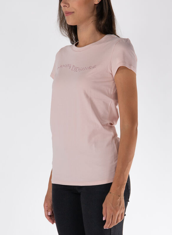 T-SHIRT CON LOGO BORCHIETTE, 14BQ ROSE, medium