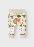 PANTALONE ORVAN STAMPA ANIMAL BIMBO, SUMMER SAND PANNA, thumb