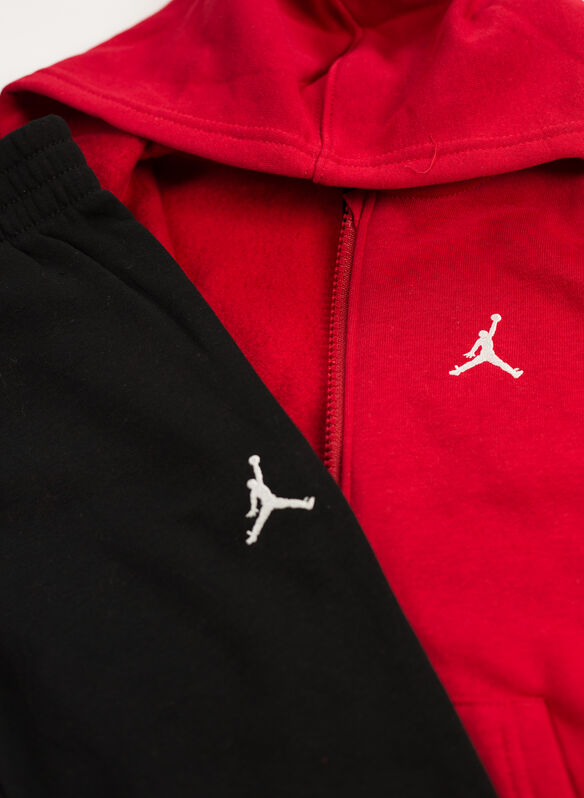 TUTA FULL ZIP JORDAN JUMPMAN BAMBINO, 023 BLKRED, medium