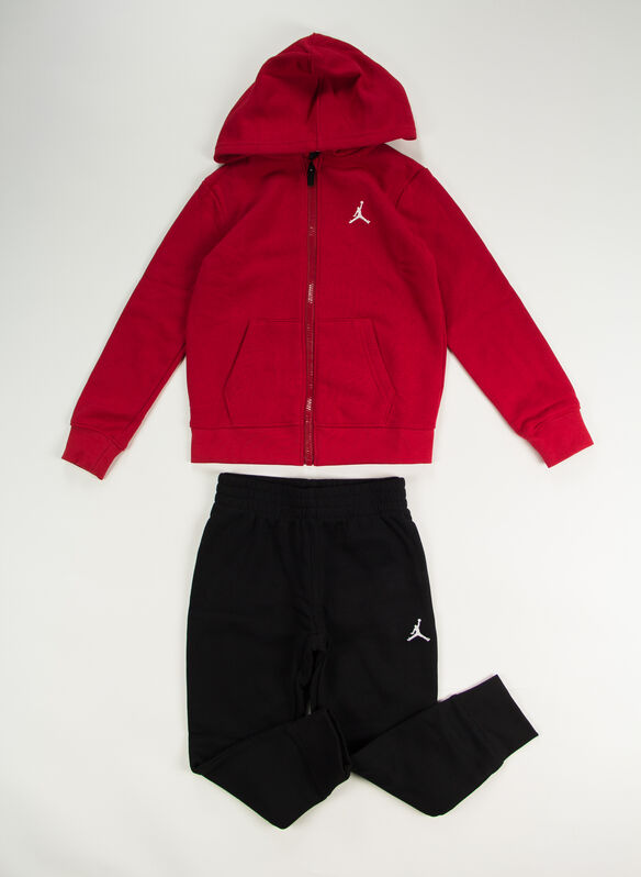 TUTA FULL ZIP JORDAN JUMPMAN BAMBINO, 023 BLKRED, medium